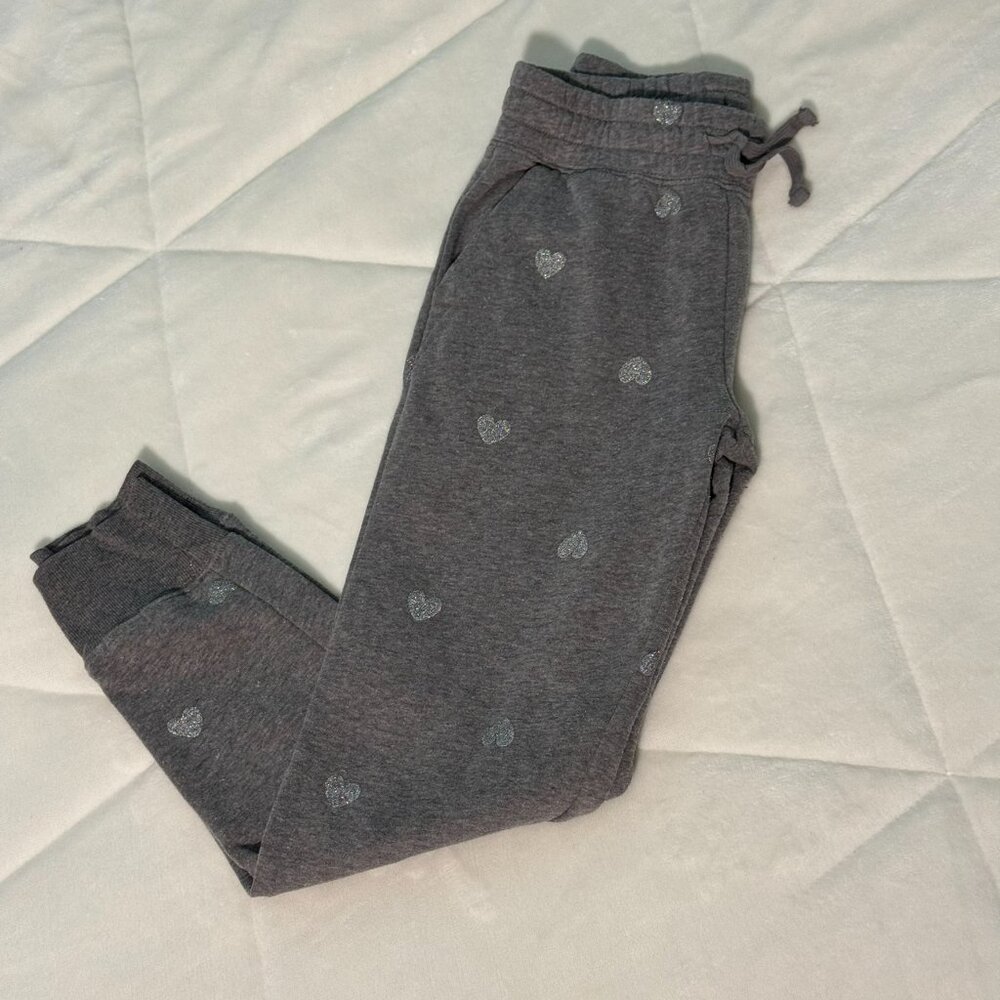 Old Navy Sweatpants with silver hearts